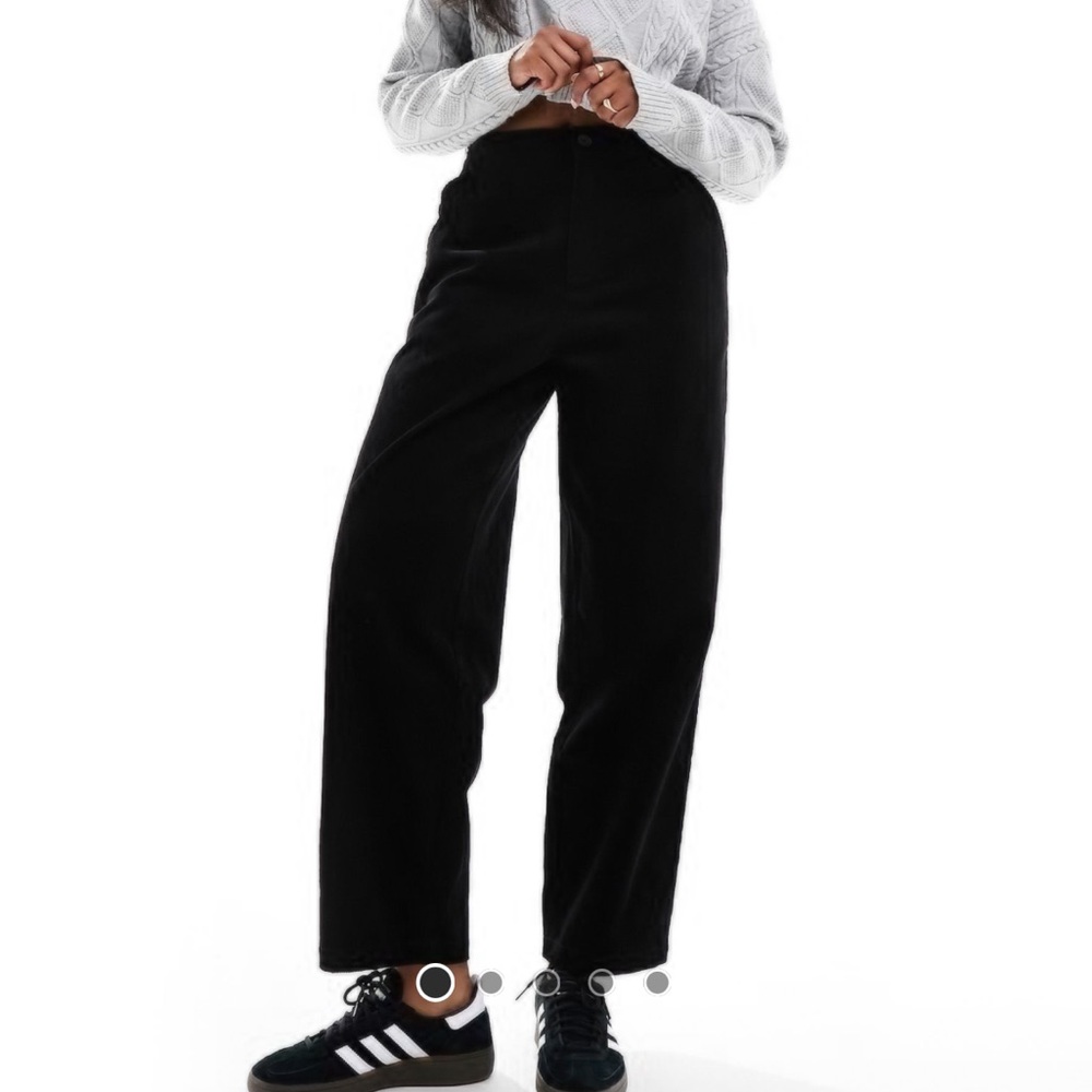 Monki Black Corduroy Pants